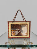 Vintage At Naxışlı Farfor Qəhvə Fincanı Dəsti – Hədiyyəlik Premium Set