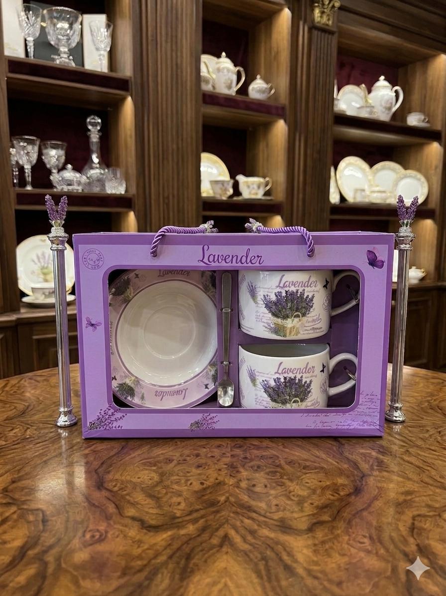 Lavender Seriyası Çay Fincanı Dəsti – 2 Nəfərlik