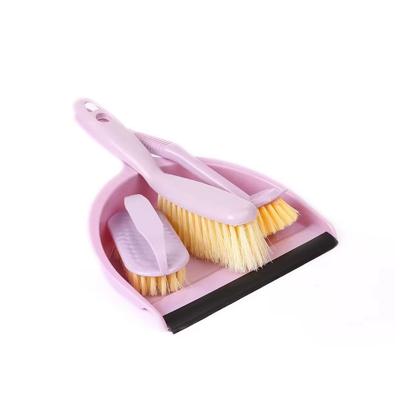 4 ədəd mini plastik mətbəx və ev üçün pəncərə təmizləmə faraşı və fırça dəsti